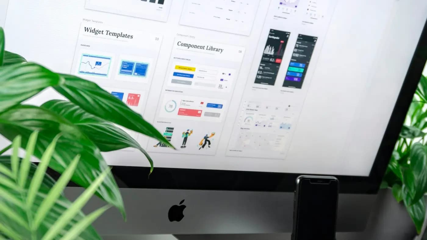 UI design on a large monitor