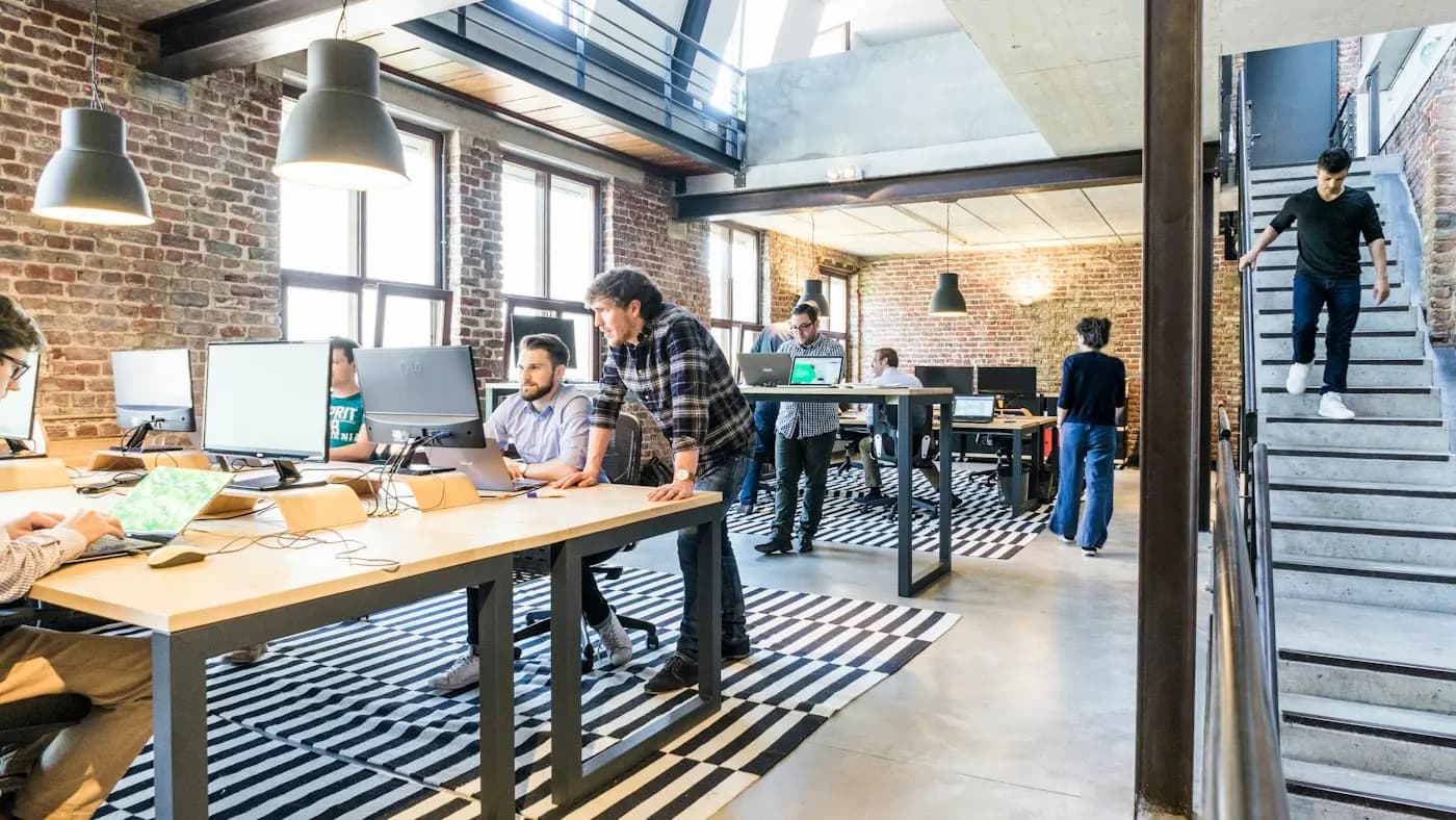 Open-plan studio office