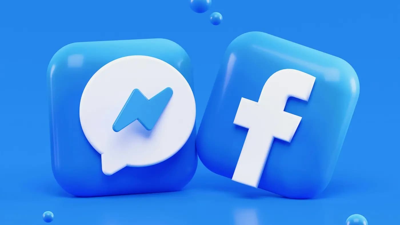 Facebook and Messenger icons