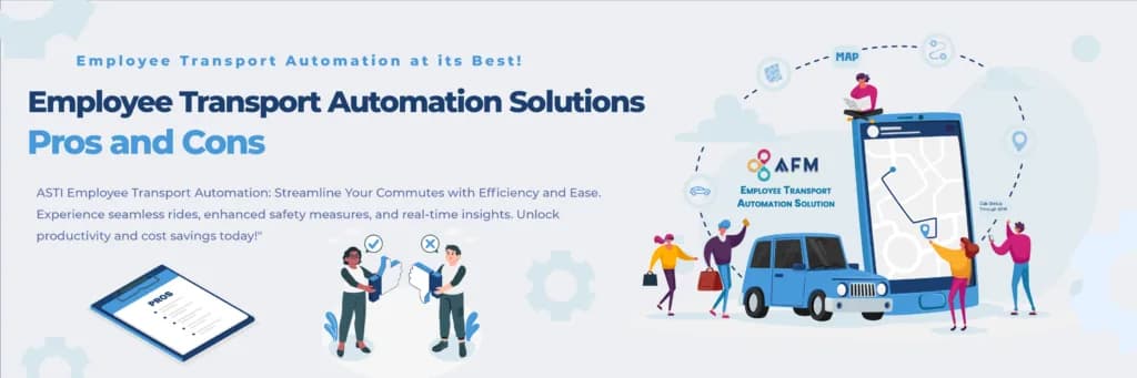 AFM banner: Employee transport automation solutions pros and cons