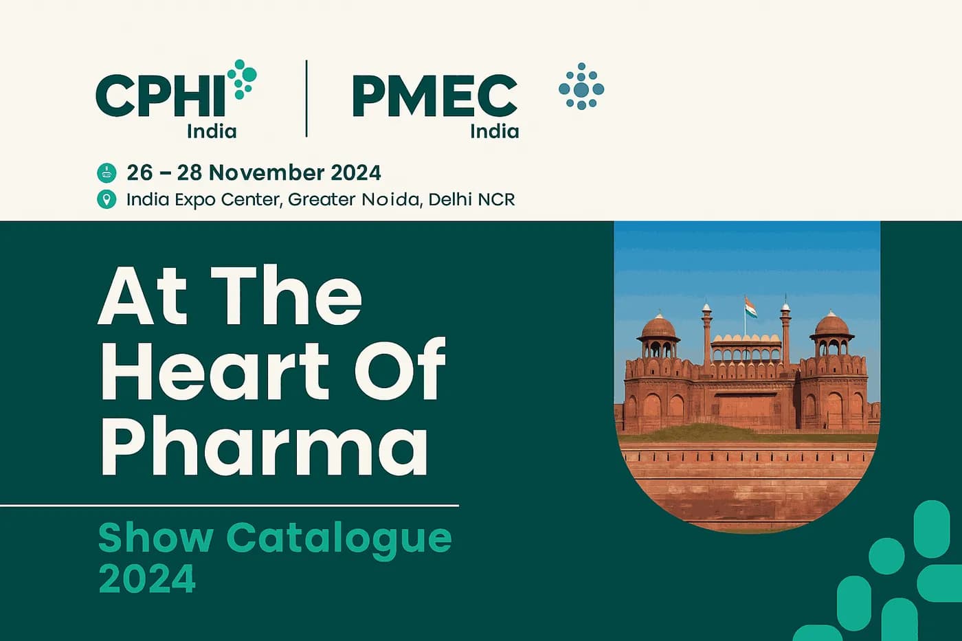 CPHI & PMEC India 2024 banner reading At the Heart of Pharma